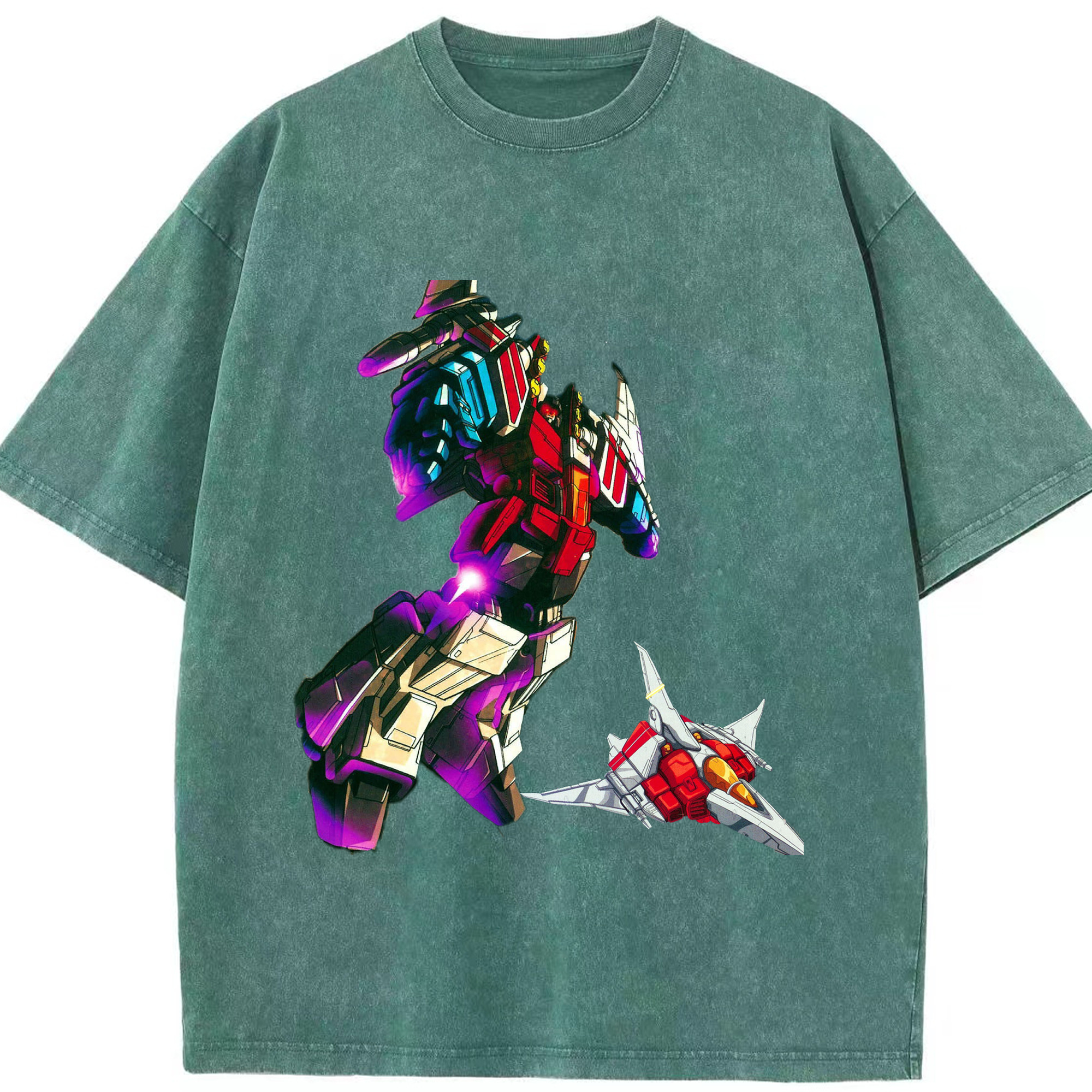 （画像用）  綿100% ヴィンテージ風 半袖Tシャツ（フロントプリント）